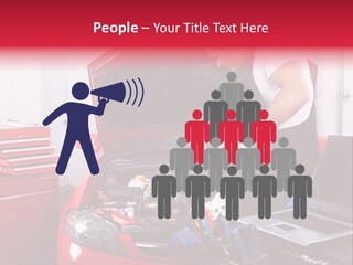 People Dipstick Worker PowerPoint Template