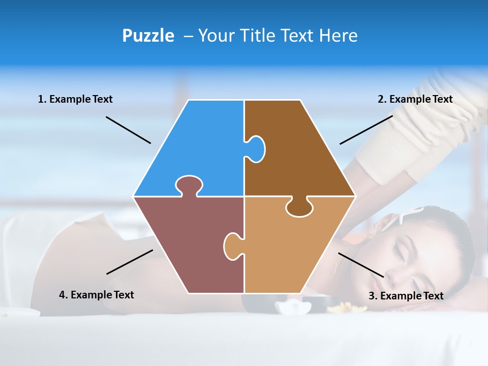 Healthy White Woman PowerPoint Template