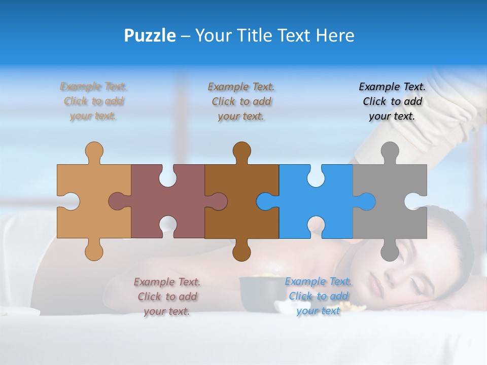 Healthy White Woman PowerPoint Template