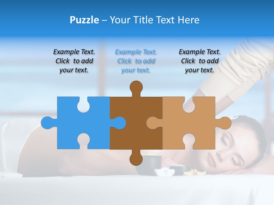 Healthy White Woman PowerPoint Template