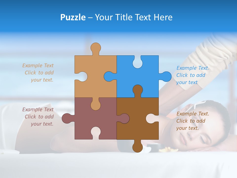 Healthy White Woman PowerPoint Template