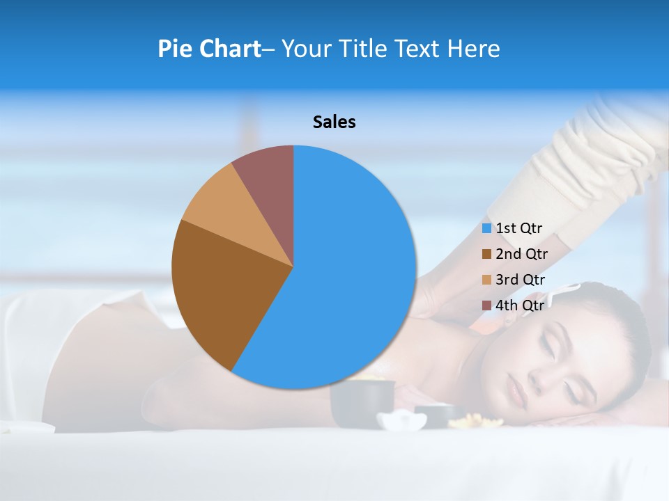 Healthy White Woman PowerPoint Template