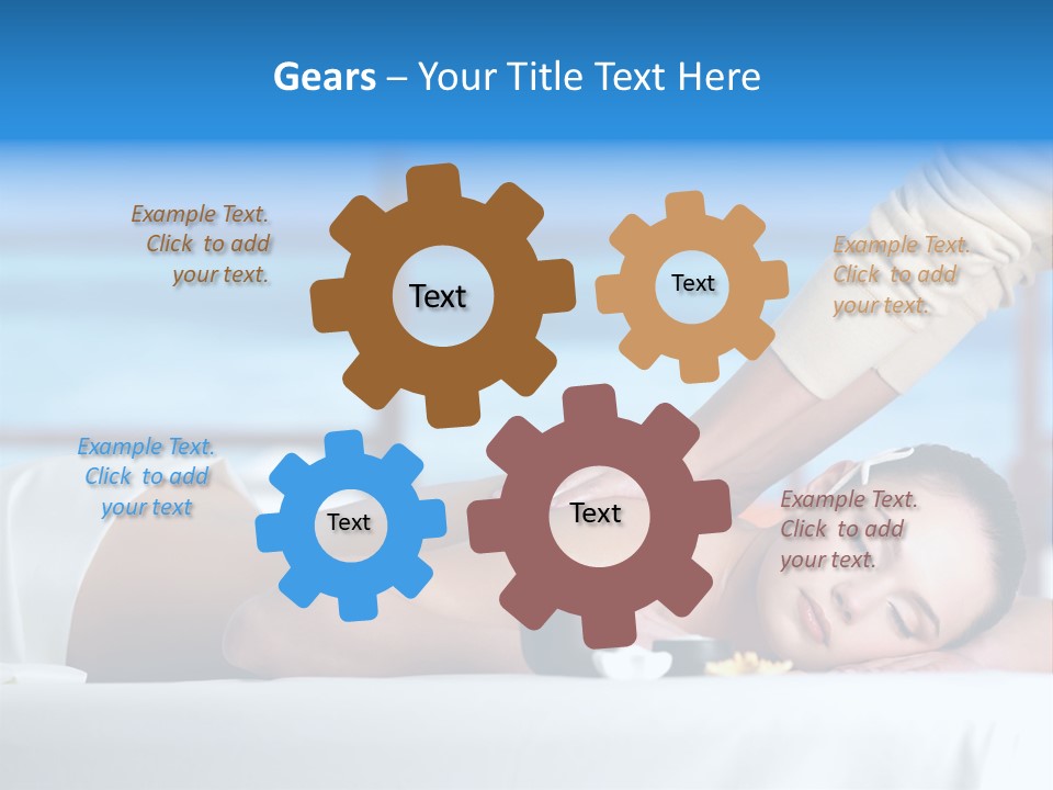 Healthy White Woman PowerPoint Template