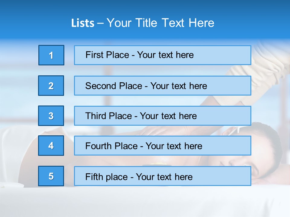 Healthy White Woman PowerPoint Template