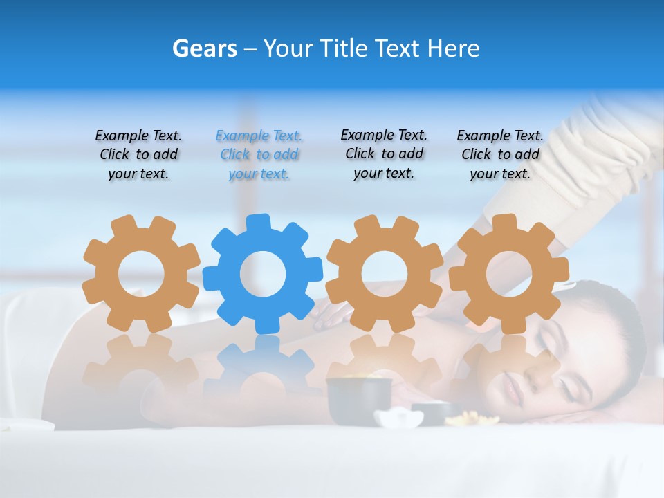 Healthy White Woman PowerPoint Template