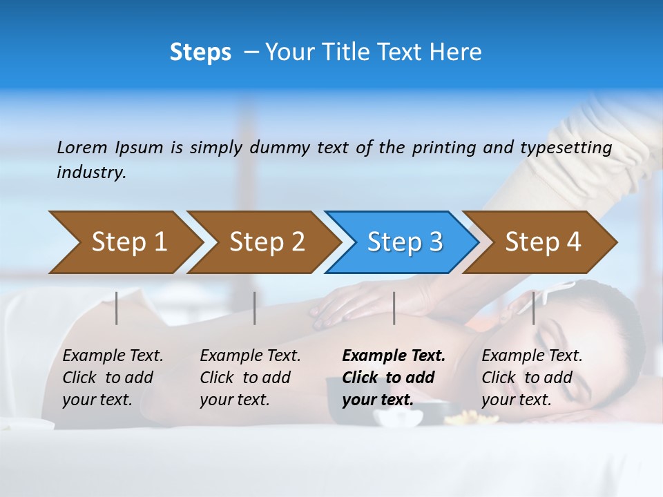 Healthy White Woman PowerPoint Template
