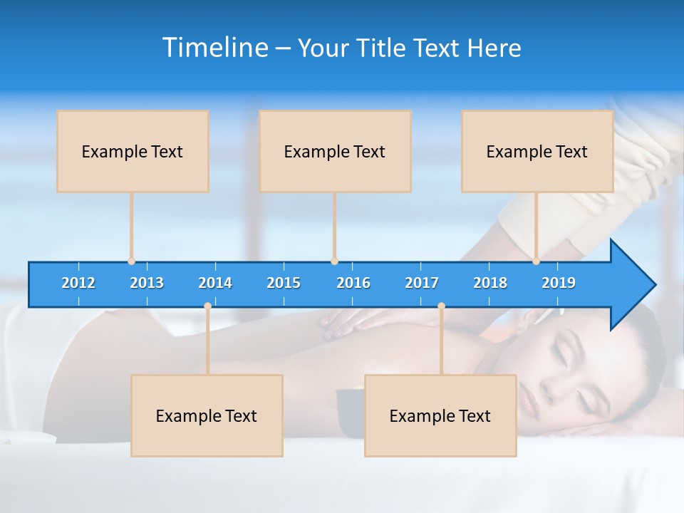 Healthy White Woman PowerPoint Template