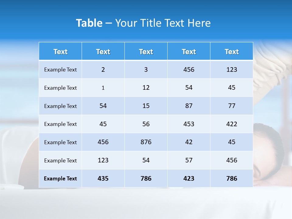 Healthy White Woman PowerPoint Template