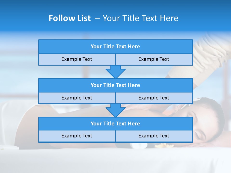 Healthy White Woman PowerPoint Template