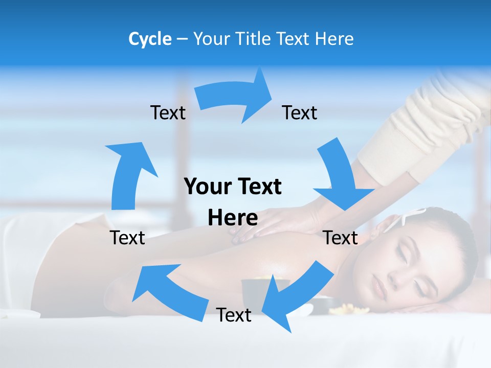 Healthy White Woman PowerPoint Template