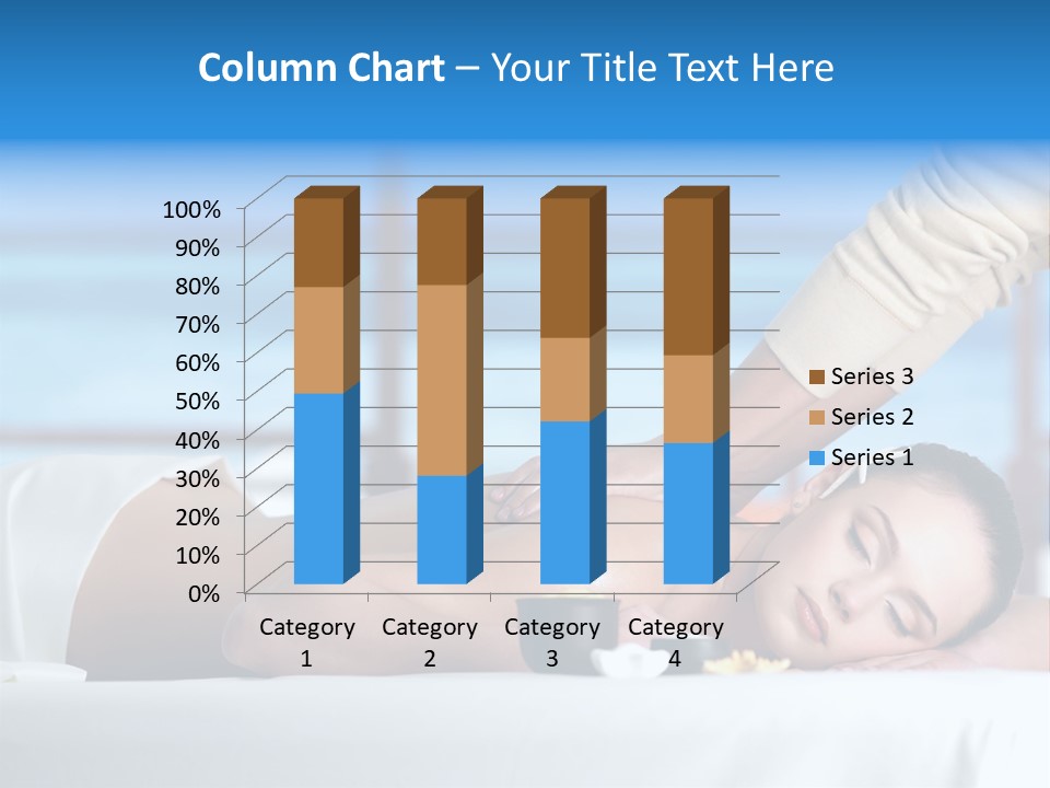 Healthy White Woman PowerPoint Template
