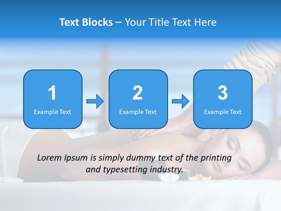 Healthy White Woman PowerPoint Template