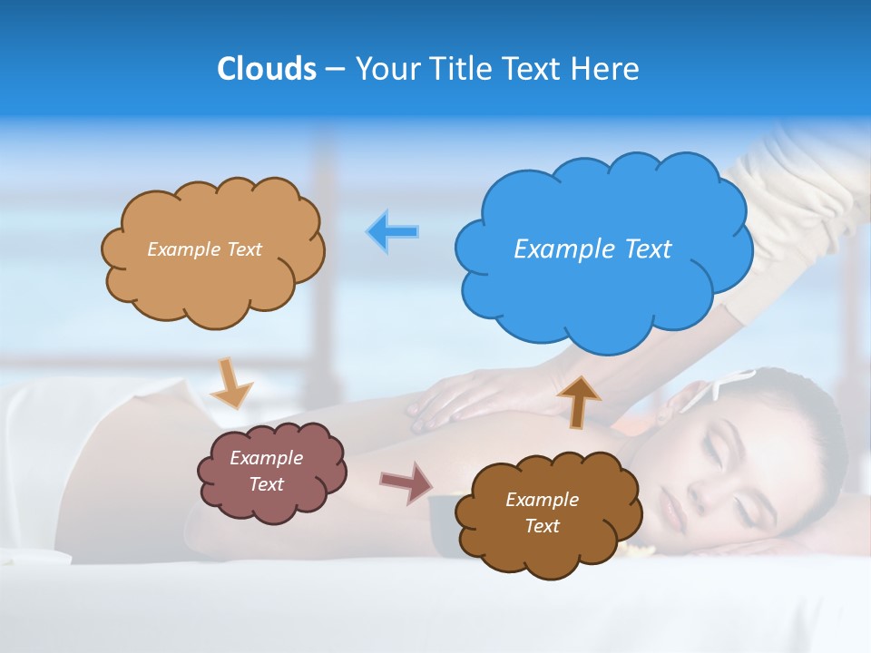 Healthy White Woman PowerPoint Template