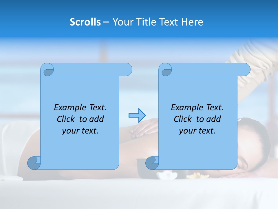 Healthy White Woman PowerPoint Template