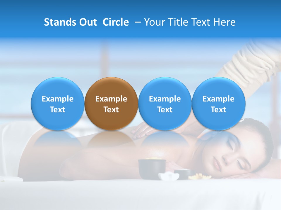Healthy White Woman PowerPoint Template
