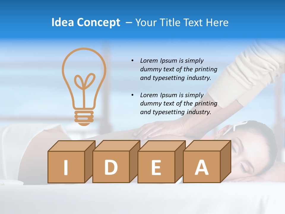 Healthy White Woman PowerPoint Template