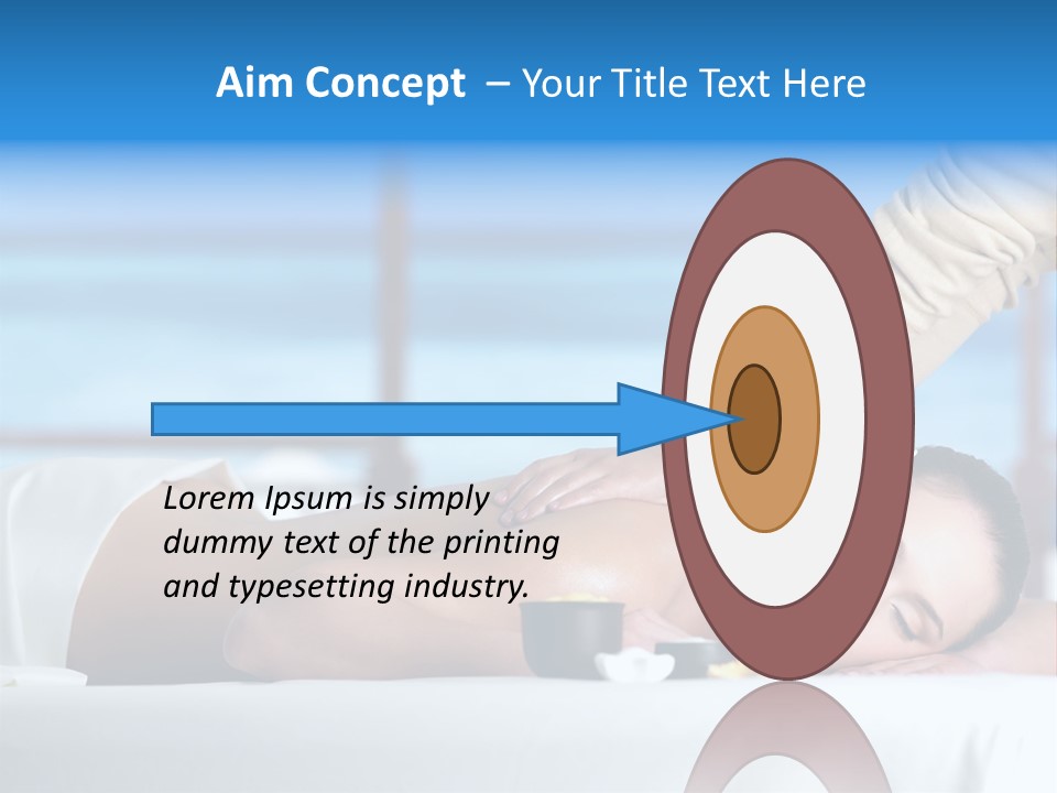 Healthy White Woman PowerPoint Template