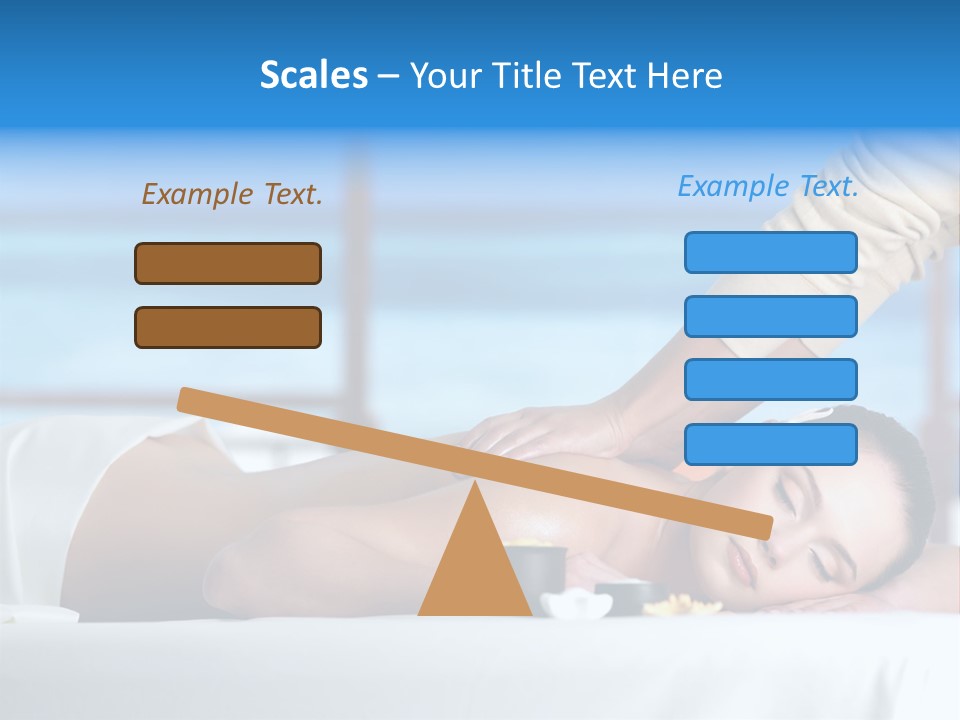 Healthy White Woman PowerPoint Template