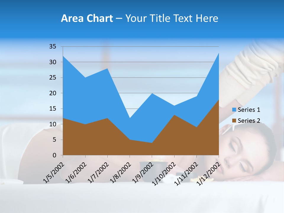 Healthy White Woman PowerPoint Template