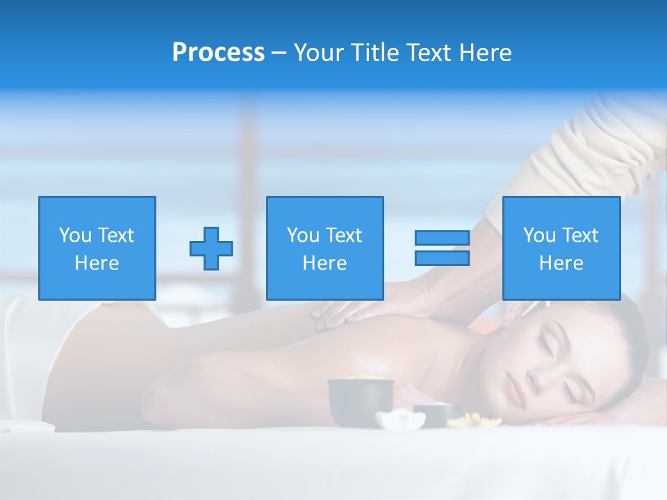 Healthy White Woman PowerPoint Template