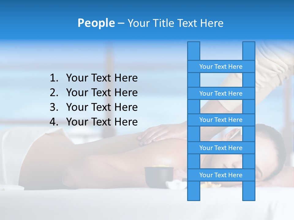 Healthy White Woman PowerPoint Template