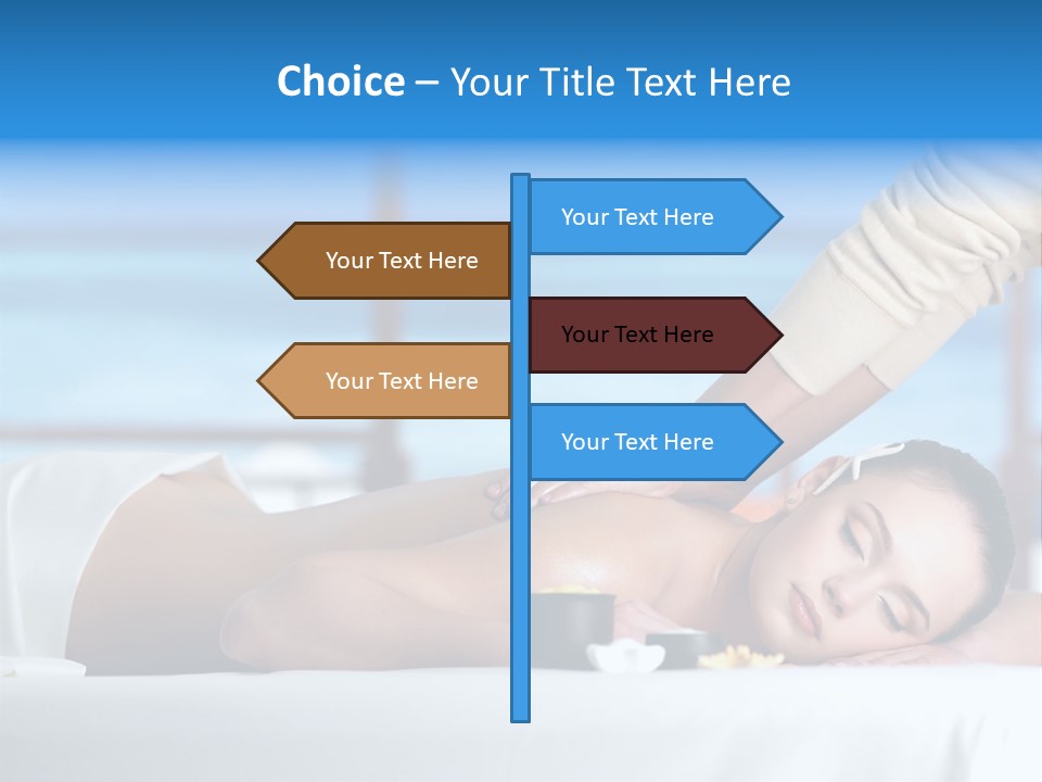 Healthy White Woman PowerPoint Template