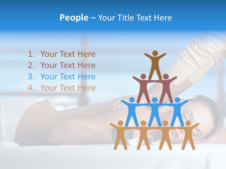 Healthy White Woman PowerPoint Template