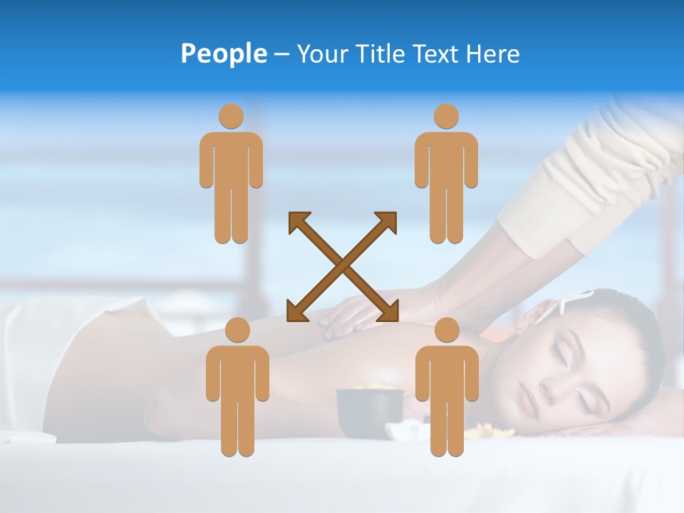 Healthy White Woman PowerPoint Template