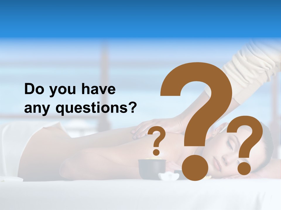 Healthy White Woman PowerPoint Template