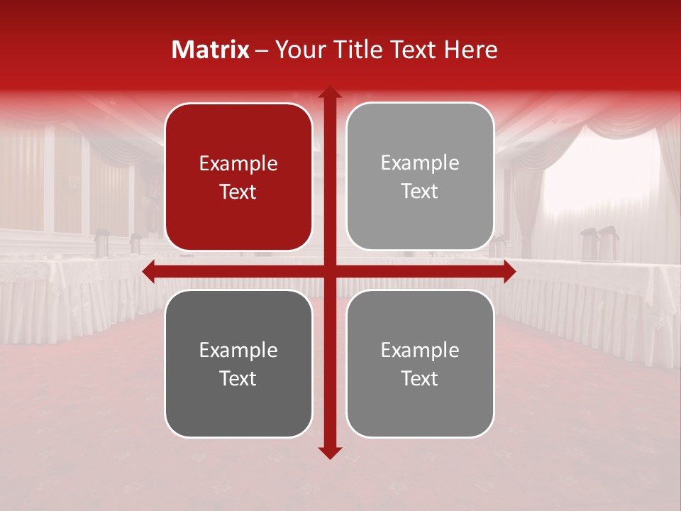 Interior Table Photo PowerPoint Template