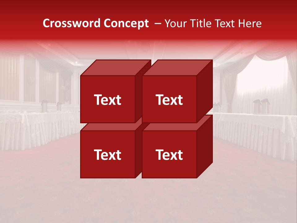 Interior Table Photo PowerPoint Template