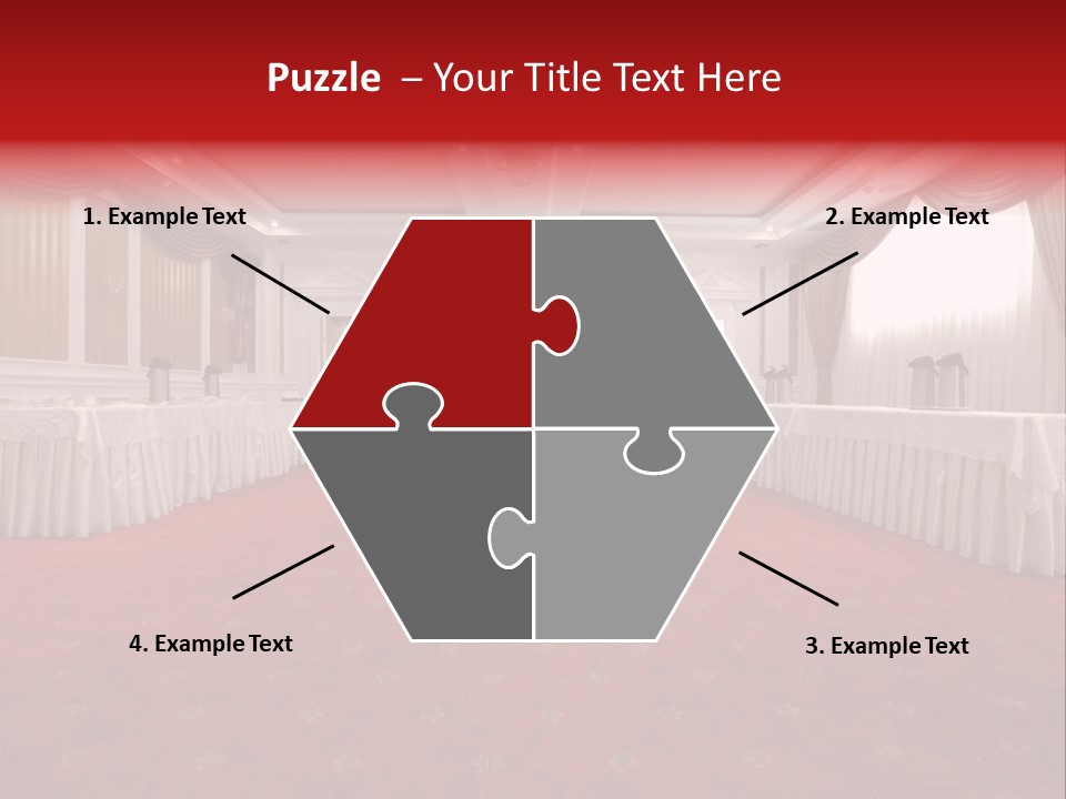 Interior Table Photo PowerPoint Template