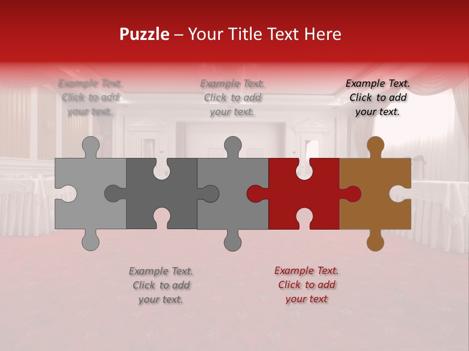 Interior Table Photo PowerPoint Template