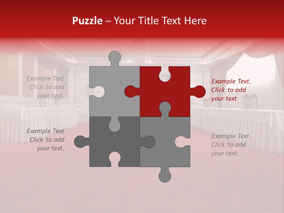 Interior Table Photo PowerPoint Template