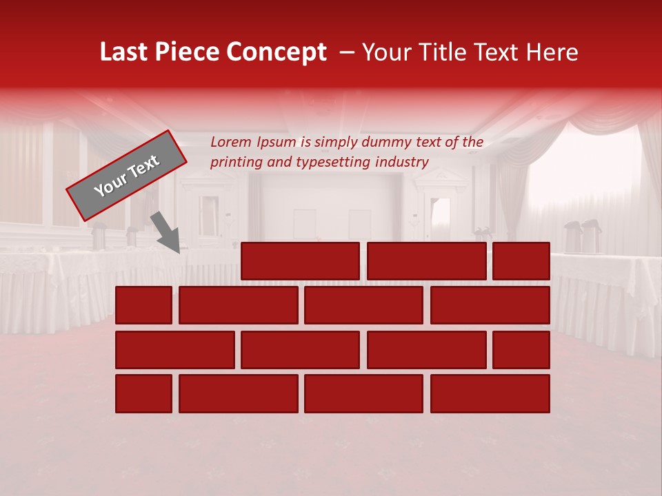 Interior Table Photo PowerPoint Template