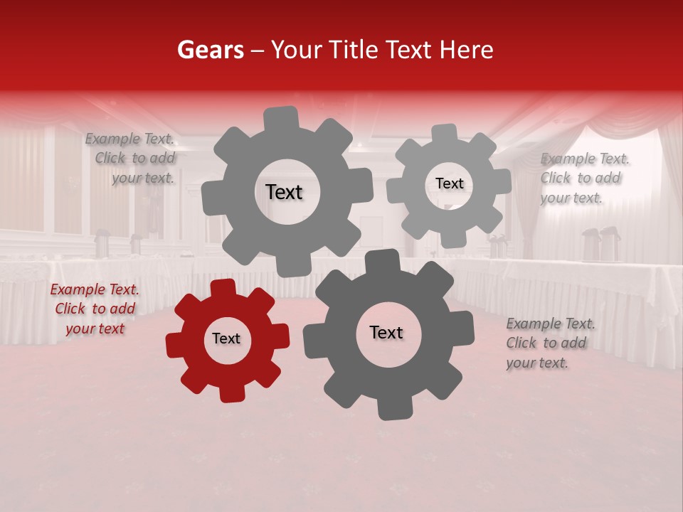 Interior Table Photo PowerPoint Template