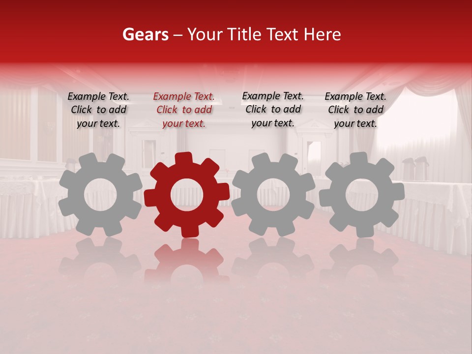 Interior Table Photo PowerPoint Template