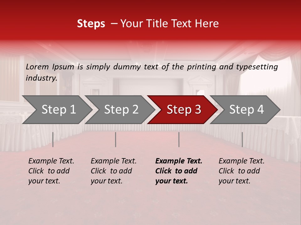 Interior Table Photo PowerPoint Template