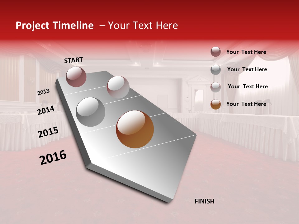 Interior Table Photo PowerPoint Template