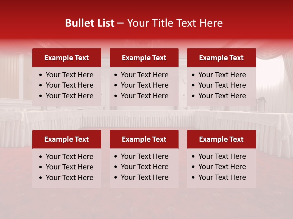 Interior Table Photo PowerPoint Template