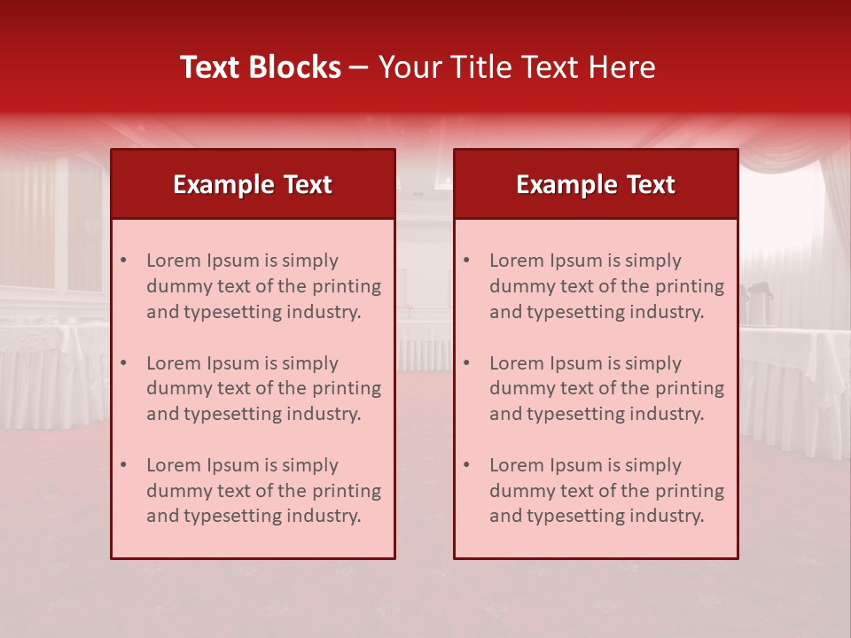 Interior Table Photo PowerPoint Template