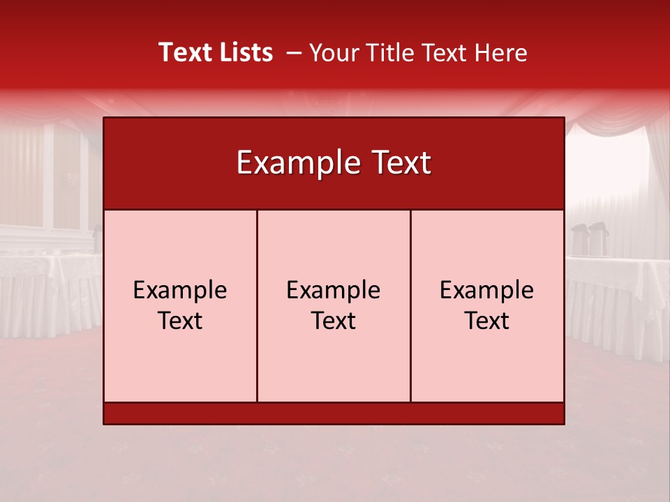 Interior Table Photo PowerPoint Template