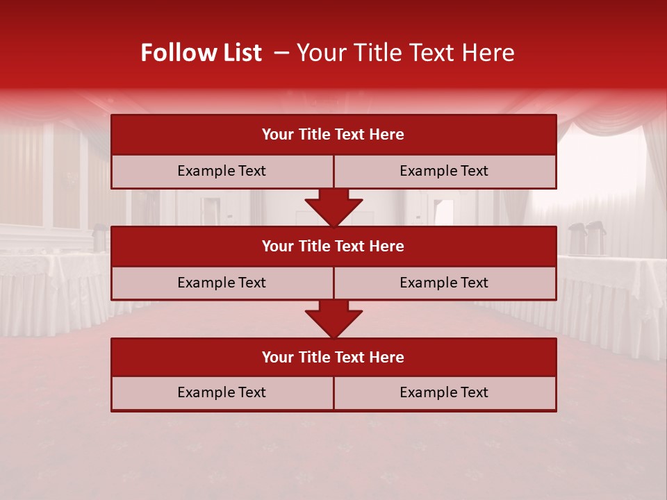 Interior Table Photo PowerPoint Template