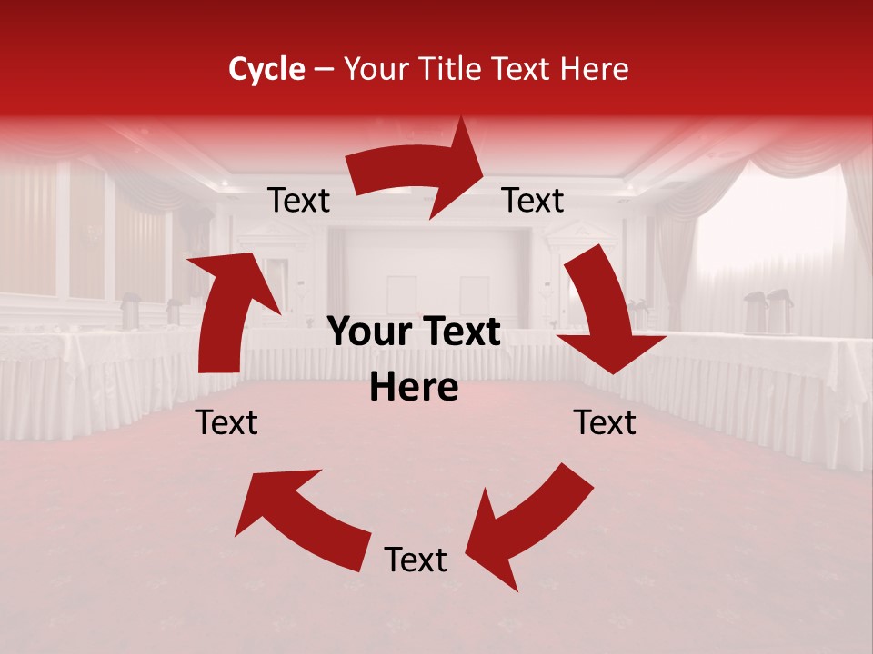 Interior Table Photo PowerPoint Template