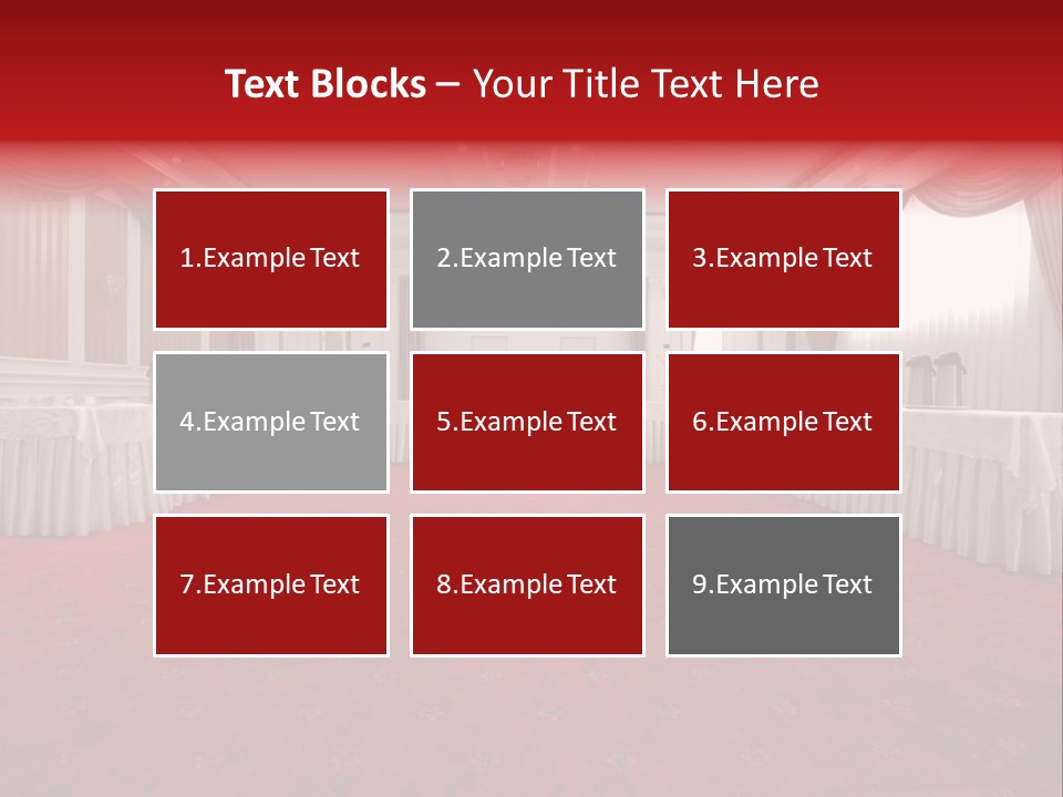Interior Table Photo PowerPoint Template