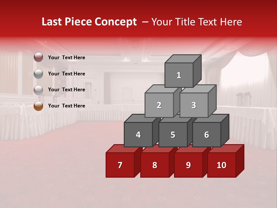 Interior Table Photo PowerPoint Template