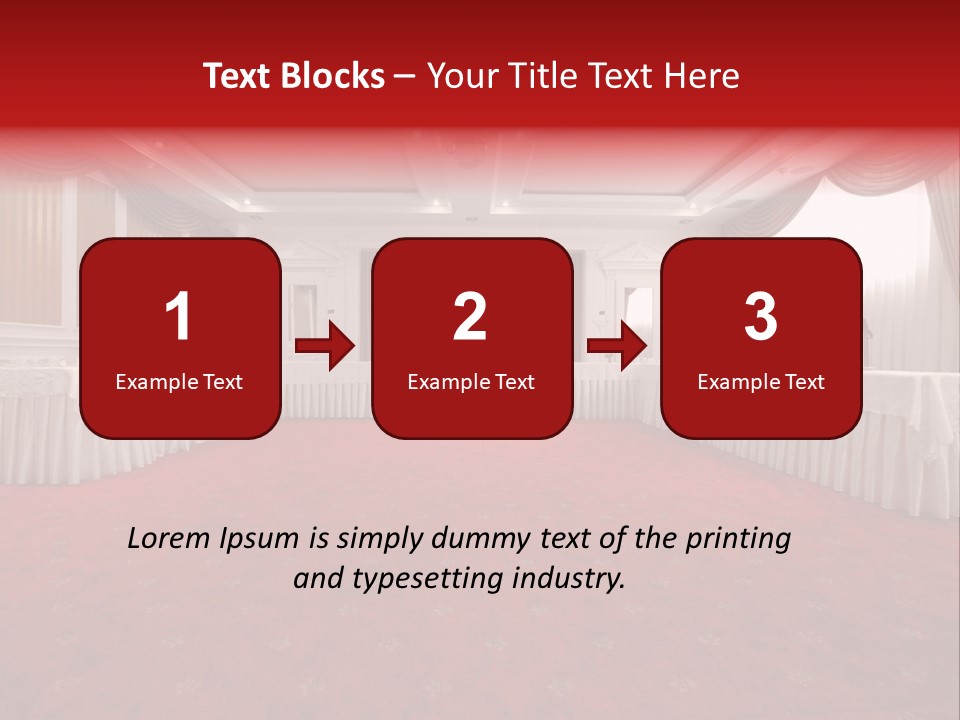 Interior Table Photo PowerPoint Template