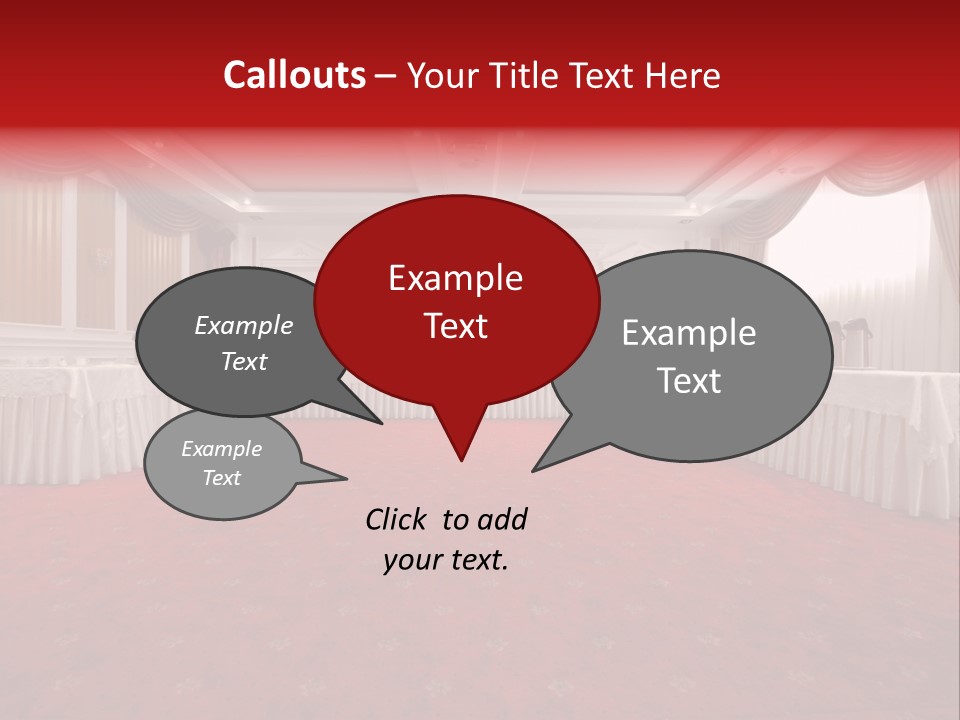 Interior Table Photo PowerPoint Template