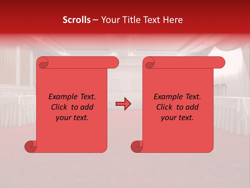 Interior Table Photo PowerPoint Template