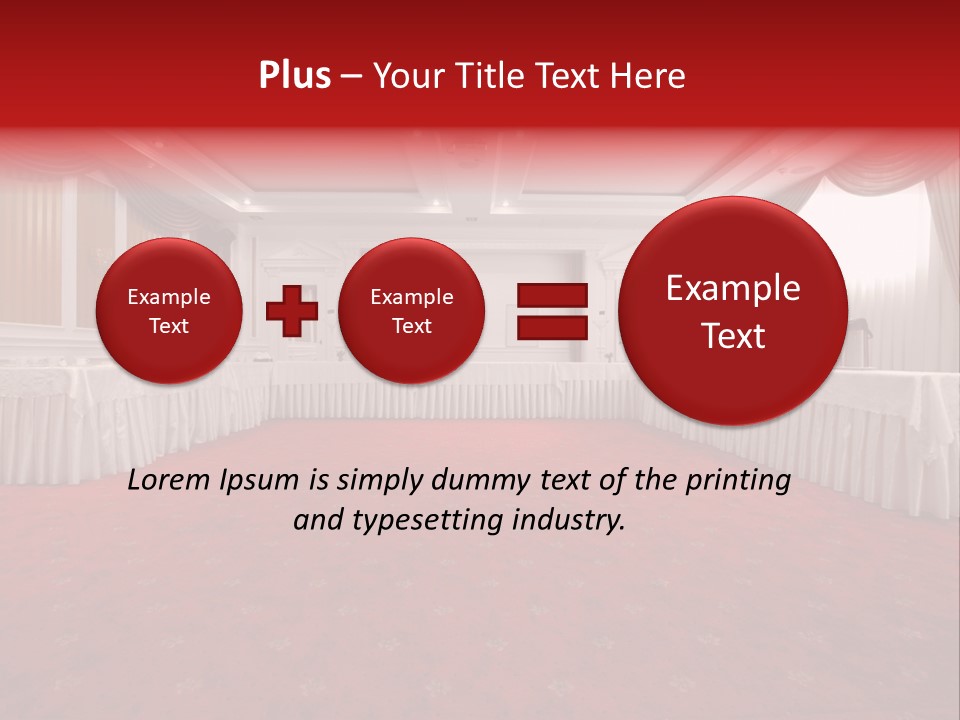 Interior Table Photo PowerPoint Template